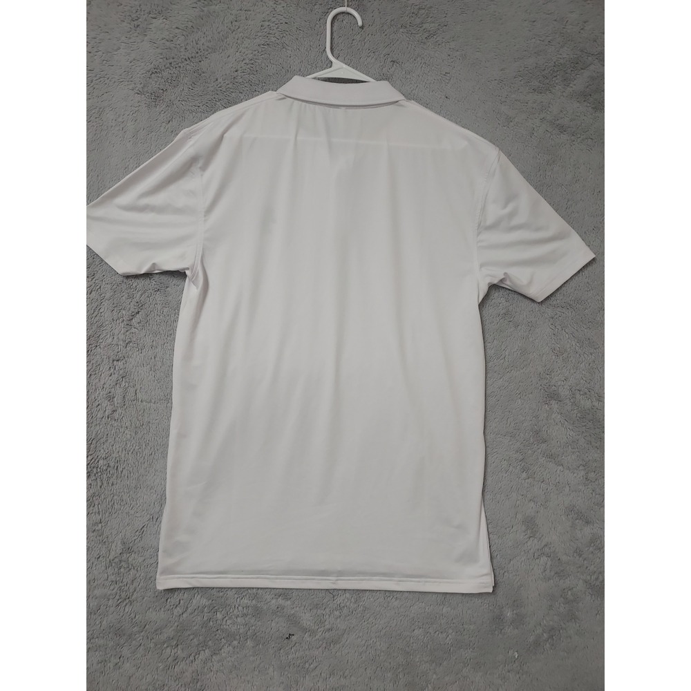 Bogey Boys Polo Shirt Mens Medium Golf Performance Short Sleeve White Preppy M - Picture 3 of 6
